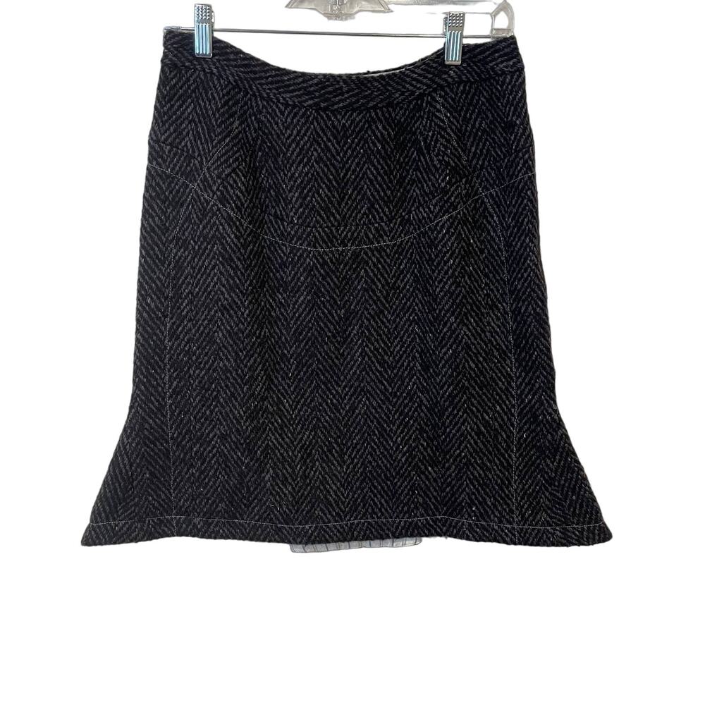 Vintage Zac Posen for Bergdorf Goodman Wool/ Mohair/Nylon Blend Skirt Sz 6